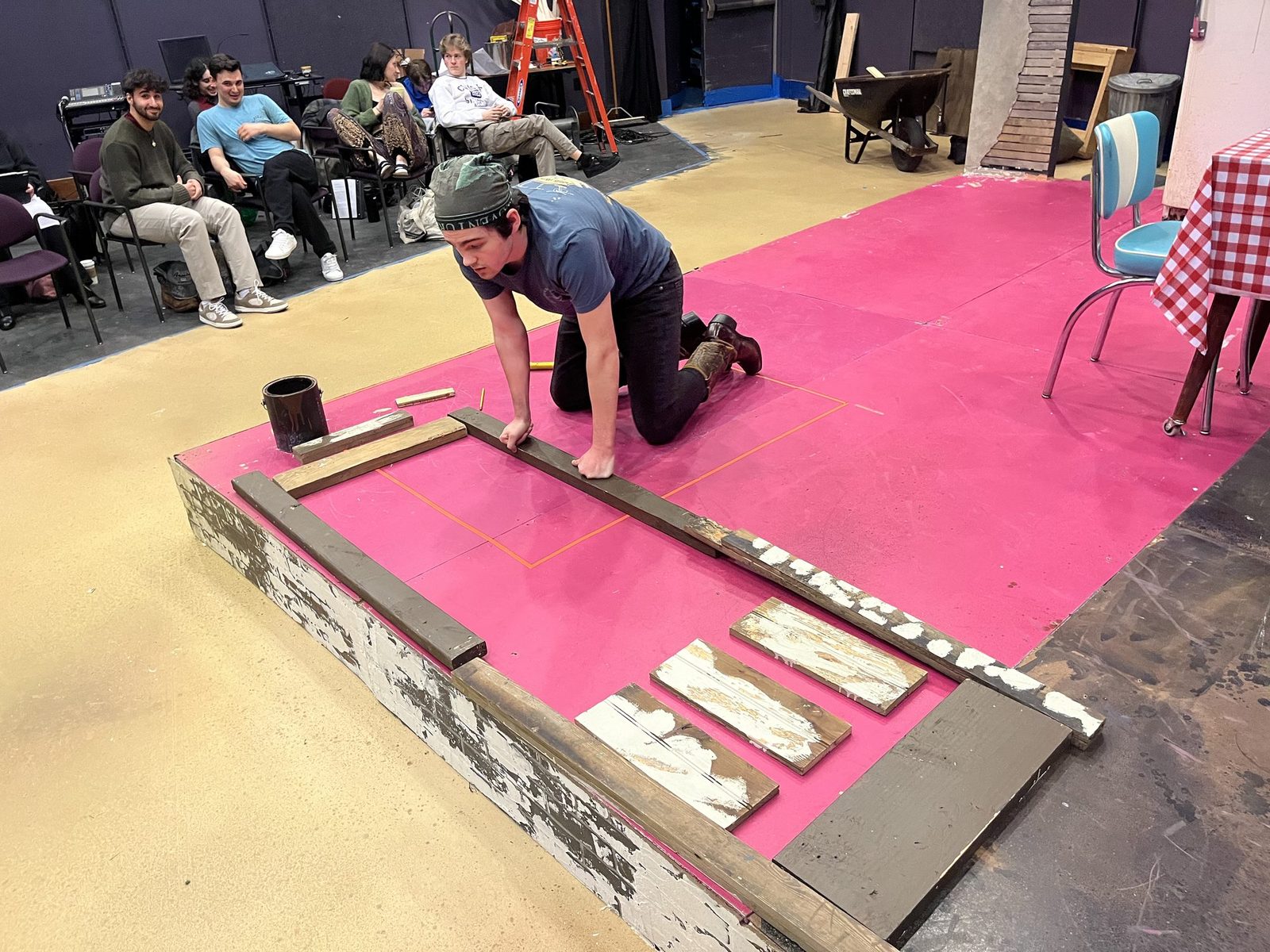 Laying the threshold on the rehearsal room floor