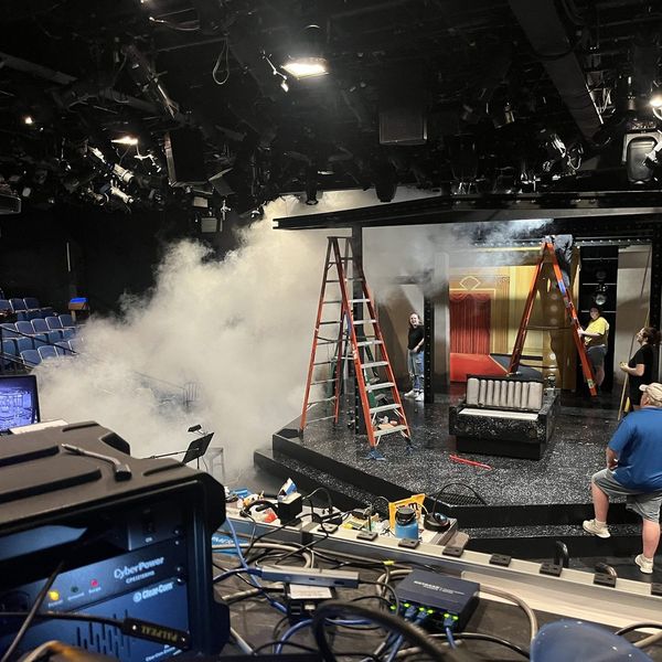 Fog machine test - Bay Street Theater