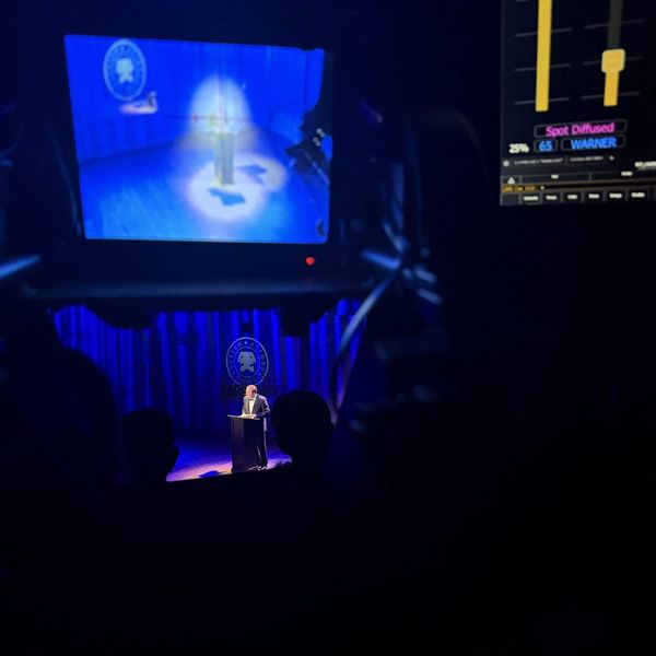 Followspot view from the booth - Cagney the Musical