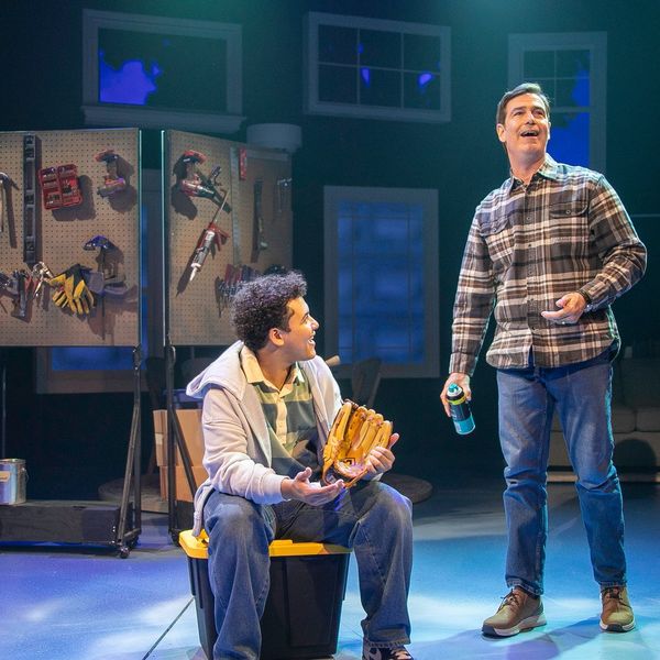 Evan and Larry, breaking in the glove - Dear Evan Hansen