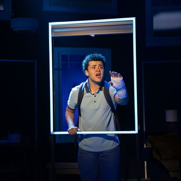 Spotting Evan through a window frame - Dear Evan Hansen