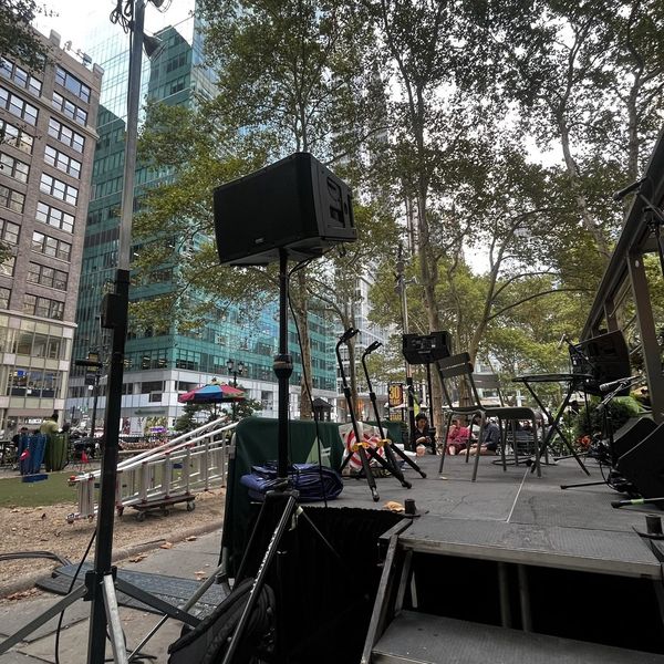 Small stage work - Bryant Park