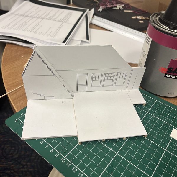 The white model coming together - The Mound Builders