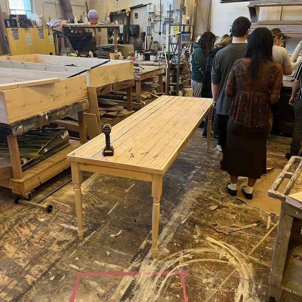 Table build finished in shop - The Mound Builders