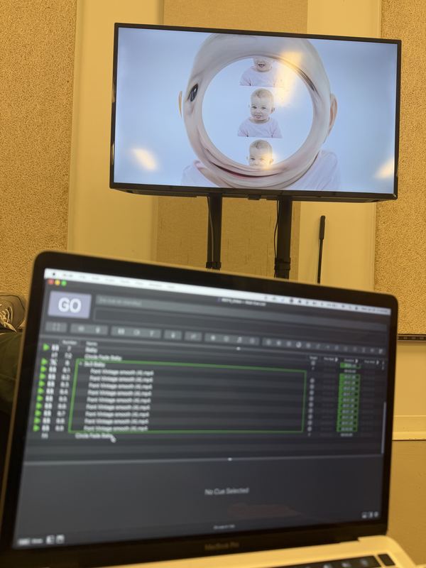 Building the video content in QLab