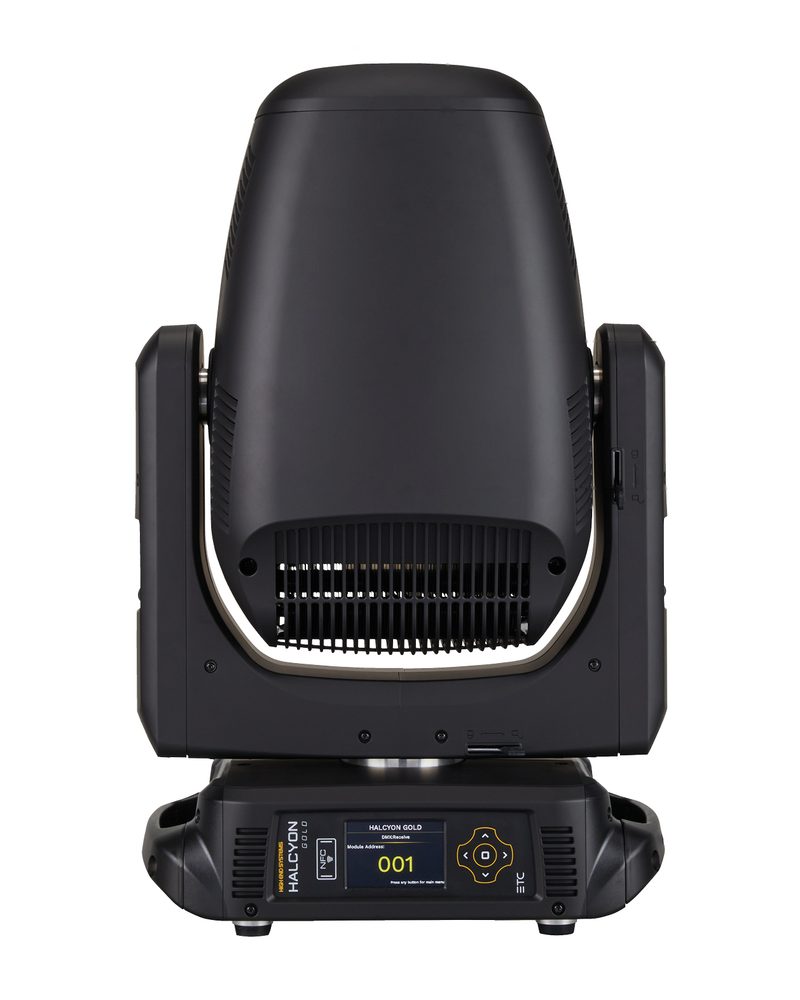 High End Systems Halcyon Gold automated framing fixture, front view